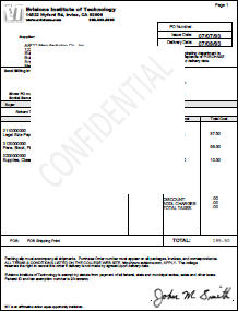 The sample form with the overlay set as the top layer. The overlay is covering the information on the form.